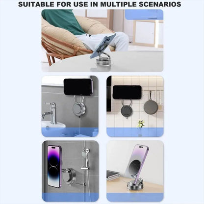 Adjustable Suction Cup Phone Mount – Space-Saving Car Stand for iPhones