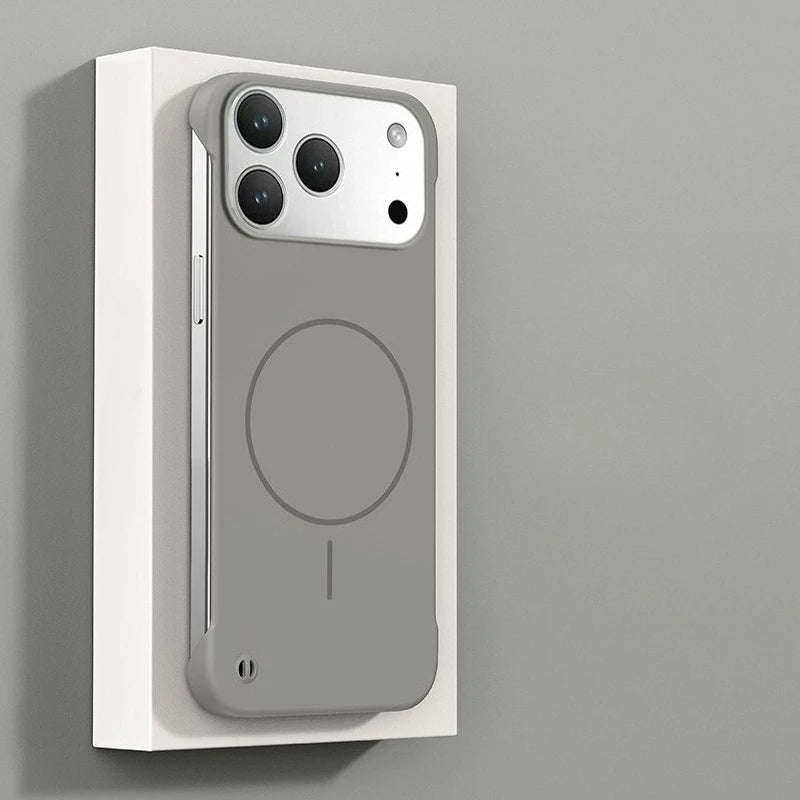 MagSafe Bezel-Less Ultra Thin Case – Frameless Magnetic Cover for iPhone 17 Pro / Pro Max / 17 Air