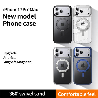 Luxury 360° Rotating Magnetic Stand Case – MagSafe Compatible for iPhone 11–17 Series