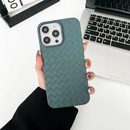 Braided Textured Silicone iPhone Case – Breathable Cooling Cover
