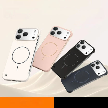 MagSafe Bezel-Less Ultra Thin Case – Frameless Magnetic Cover for iPhone 17 Pro / Pro Max / 17 Air