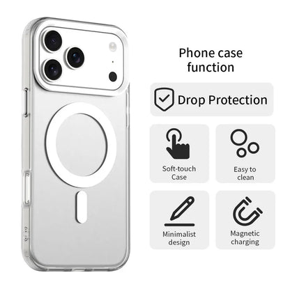 Magnetic Matte Case – MagSafe Wireless Charging Cover for iPhone 17 Pro / Pro Max / 17 Air