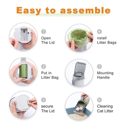 Portable Cat Litter Shovel – Quick Clean Tool & Durable