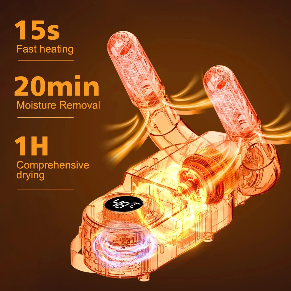 Intelligent Shoe Dryer with Timer – Quick Dry, Deodorizing & Sterilizing