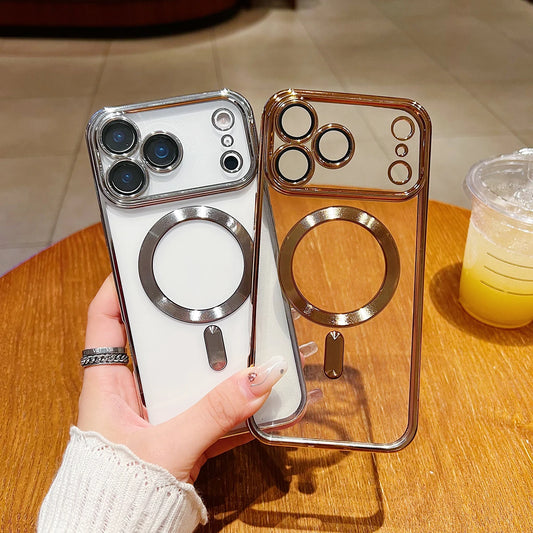 Magnetic Clear Case with Camera Protector – MagSafe Compatible for iPhone 17 Pro Max / 17 Air