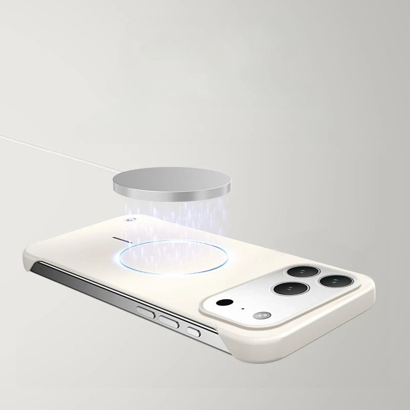 MagSafe Bezel-Less Ultra Thin Case – Frameless Magnetic Cover for iPhone 17 Pro / Pro Max / 17 Air