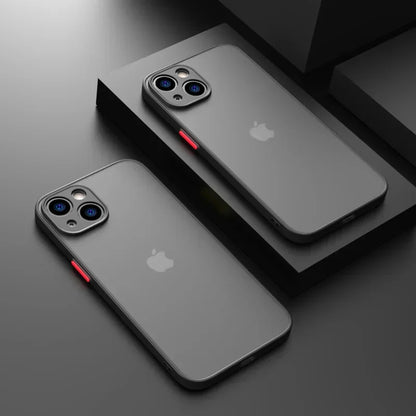 Matte Soft Silicone Shockproof iPhone Case