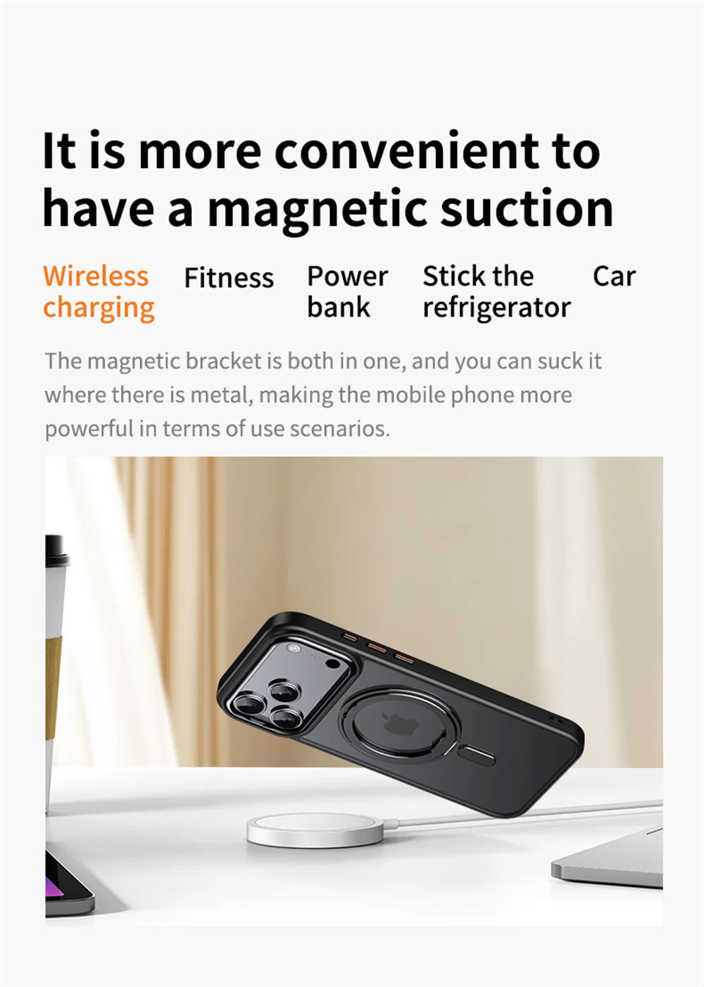 Luxury 360° Rotating Magnetic Stand Case – MagSafe Compatible for iPhone 11–17 Series