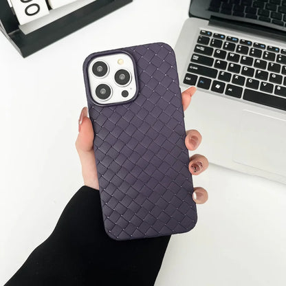 Braided Textured Silicone iPhone Case – Breathable Cooling Cover