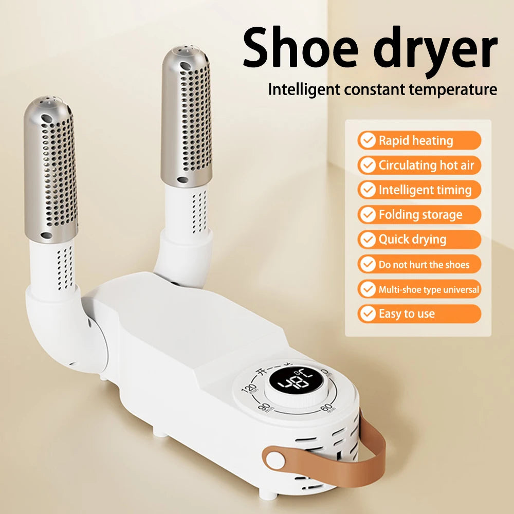 Intelligent Shoe Dryer with Timer – Quick Dry, Deodorizing & Sterilizing