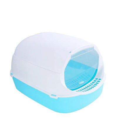 Portable Cat Litter Box – Semi-Enclosed & Splashproof