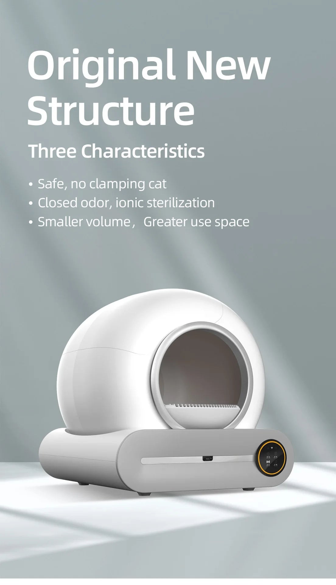 Automatic Cat Litter Box – Self-Cleaning, Large 65L