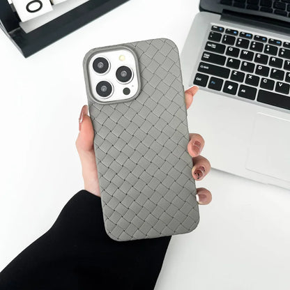 Braided Textured Silicone iPhone Case – Breathable Cooling Cover