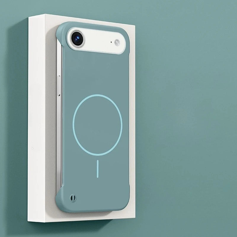 MagSafe Bezel-Less Ultra Thin Case – Frameless Magnetic Cover for iPhone 17 Pro / Pro Max / 17 Air