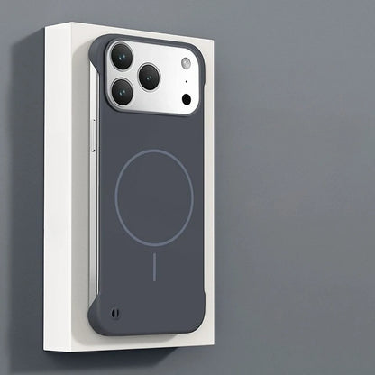 MagSafe Bezel-Less Ultra Thin Case – Frameless Magnetic Cover for iPhone 17 Pro / Pro Max / 17 Air