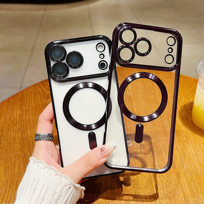 Magnetic Clear Case with Camera Protector – MagSafe Compatible for iPhone 17 Pro Max / 17 Air
