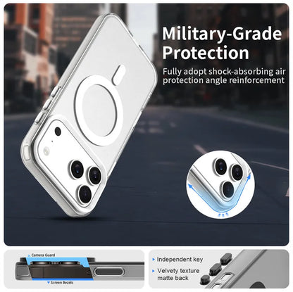 Magnetic Matte Case – MagSafe Wireless Charging Cover for iPhone 17 Pro / Pro Max / 17 Air