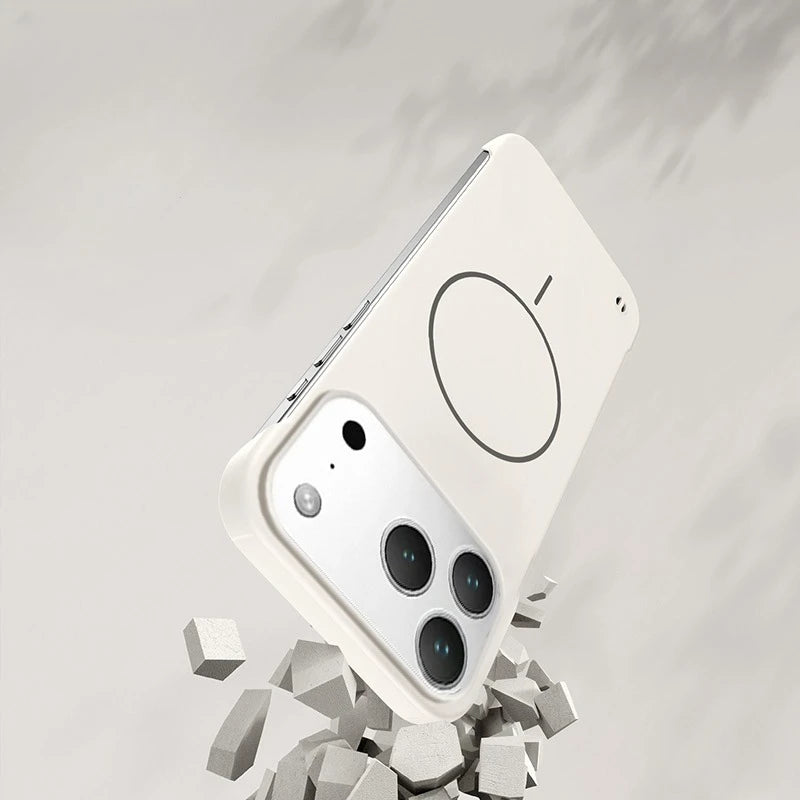 MagSafe Bezel-Less Ultra Thin Case – Frameless Magnetic Cover for iPhone 17 Pro / Pro Max / 17 Air